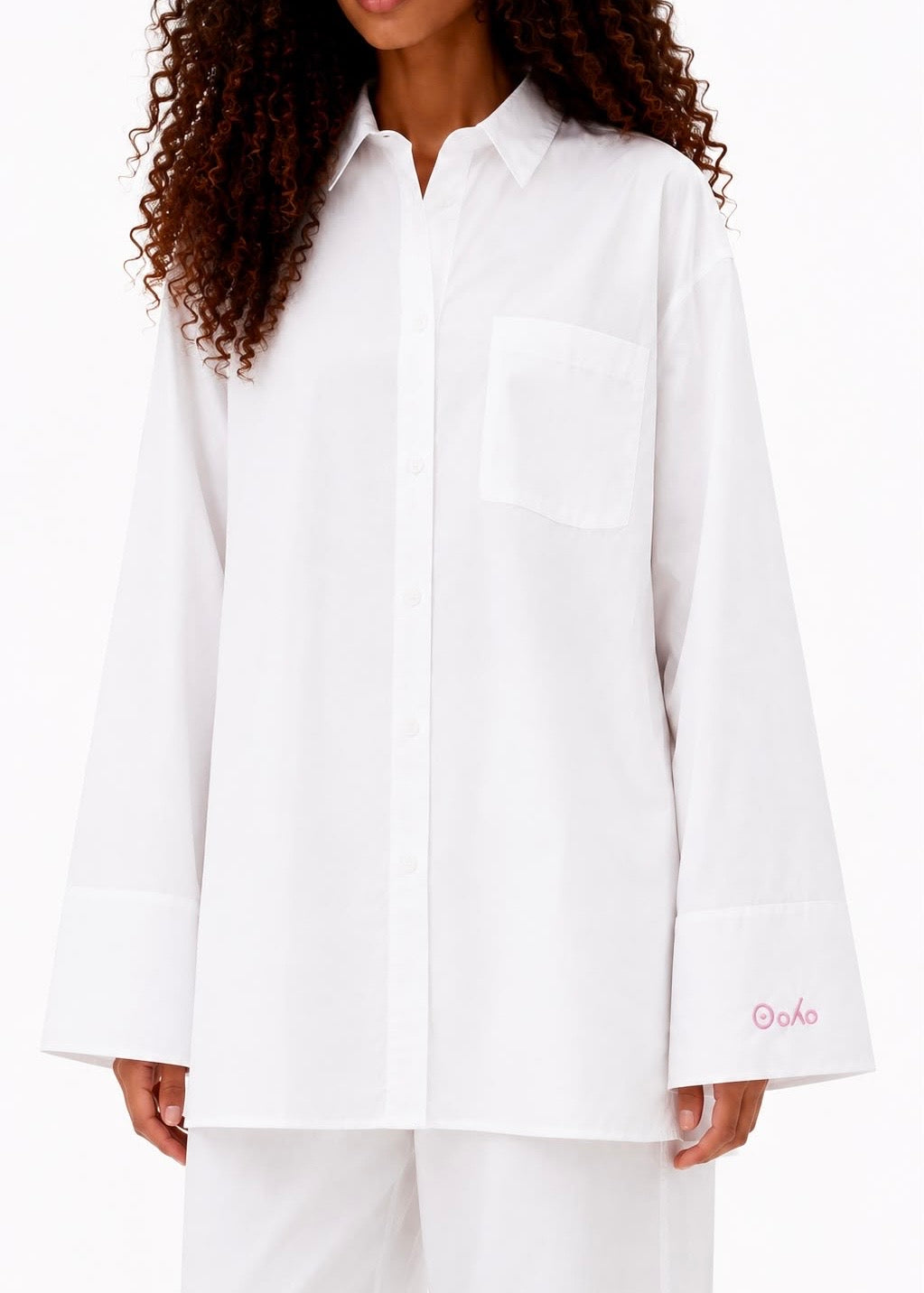 Oversized Cotton Shirt - White