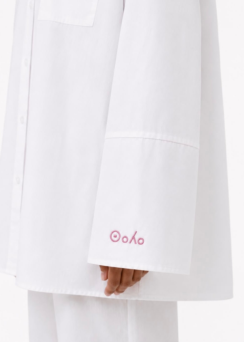 Oversized Cotton Shirt - White