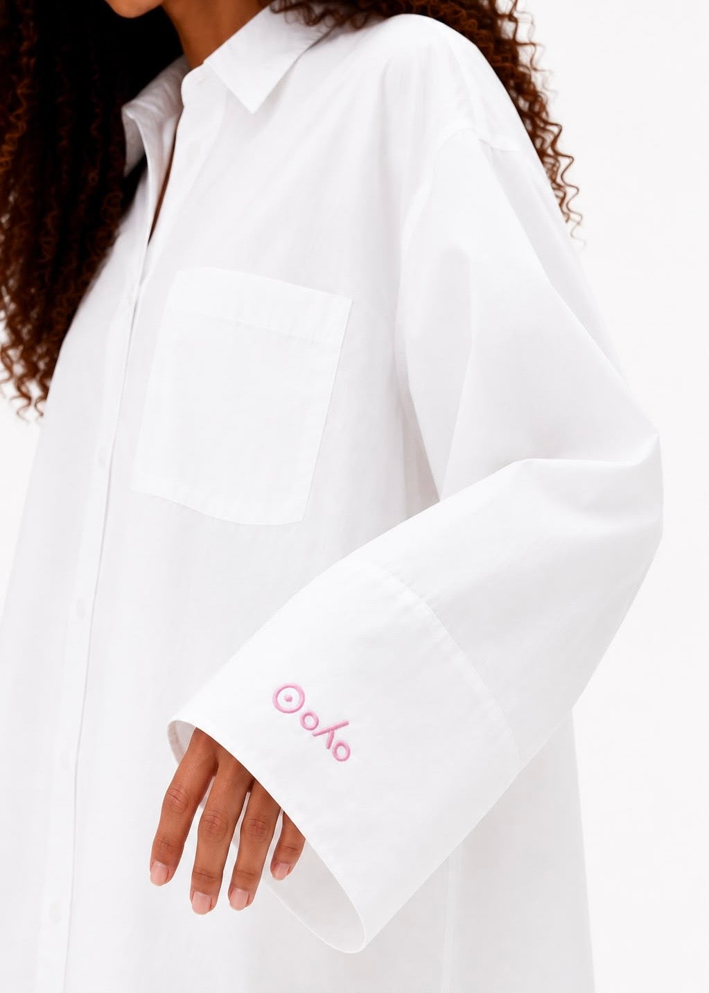 Oversized Cotton Shirt - White